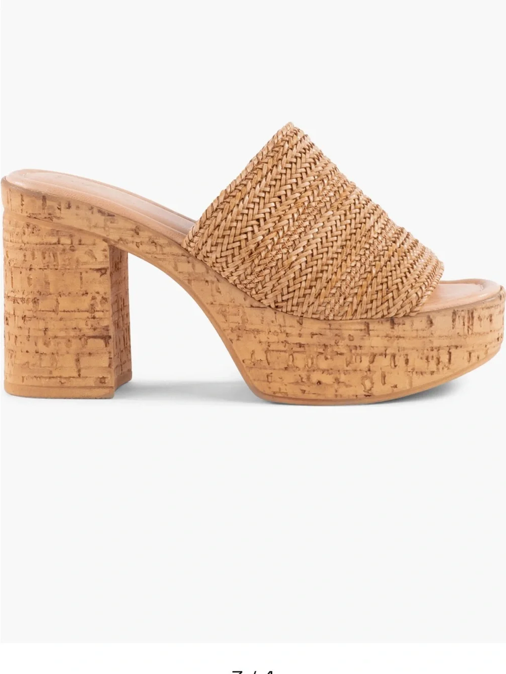 Seychelles Woven Platform Mule in Tan